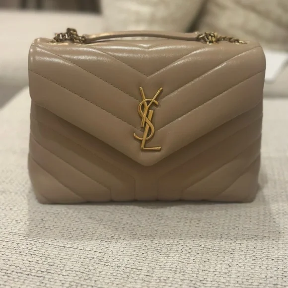 Yves Saint Laurent Tan Toy LouLou Bag - Picture 1 of 11